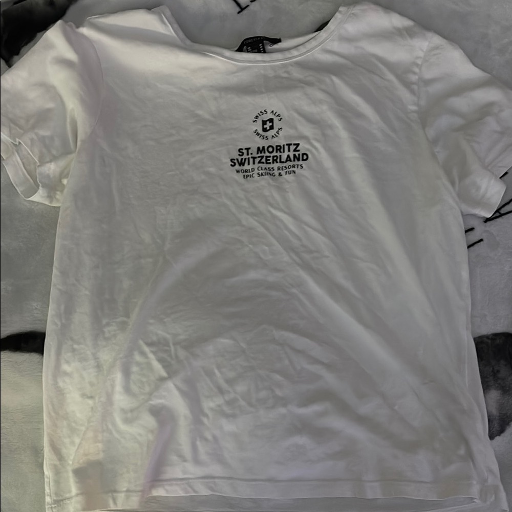 Forever 21 White Short Sleeve Tee